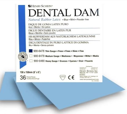 Picture of Henry Schein Rubber Dam 6X6 (36pcs)